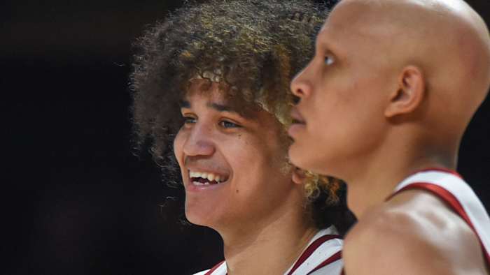 Anthony Black and Jordan Walsh against Vanderbilt.
